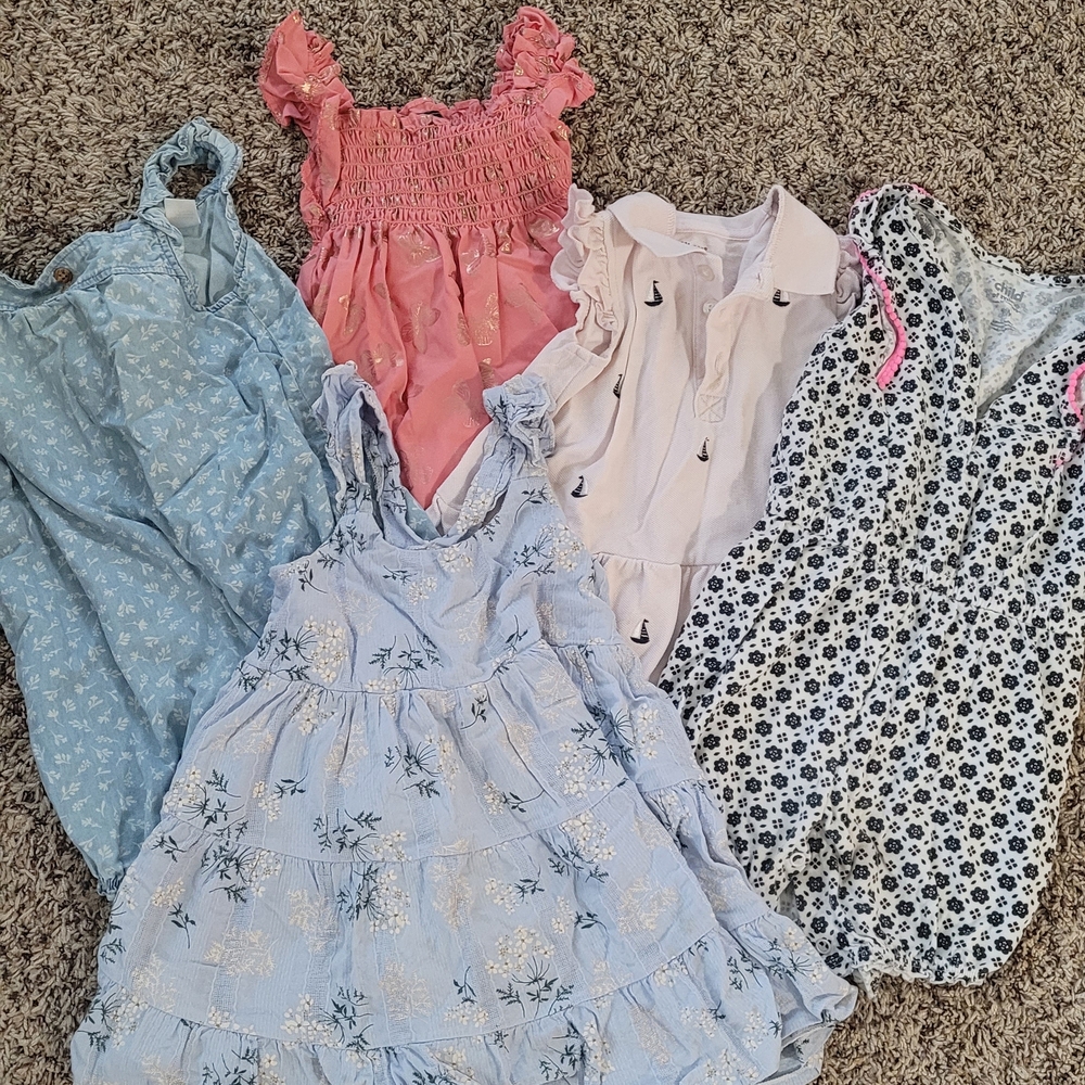 Floral Blue Kids Dress